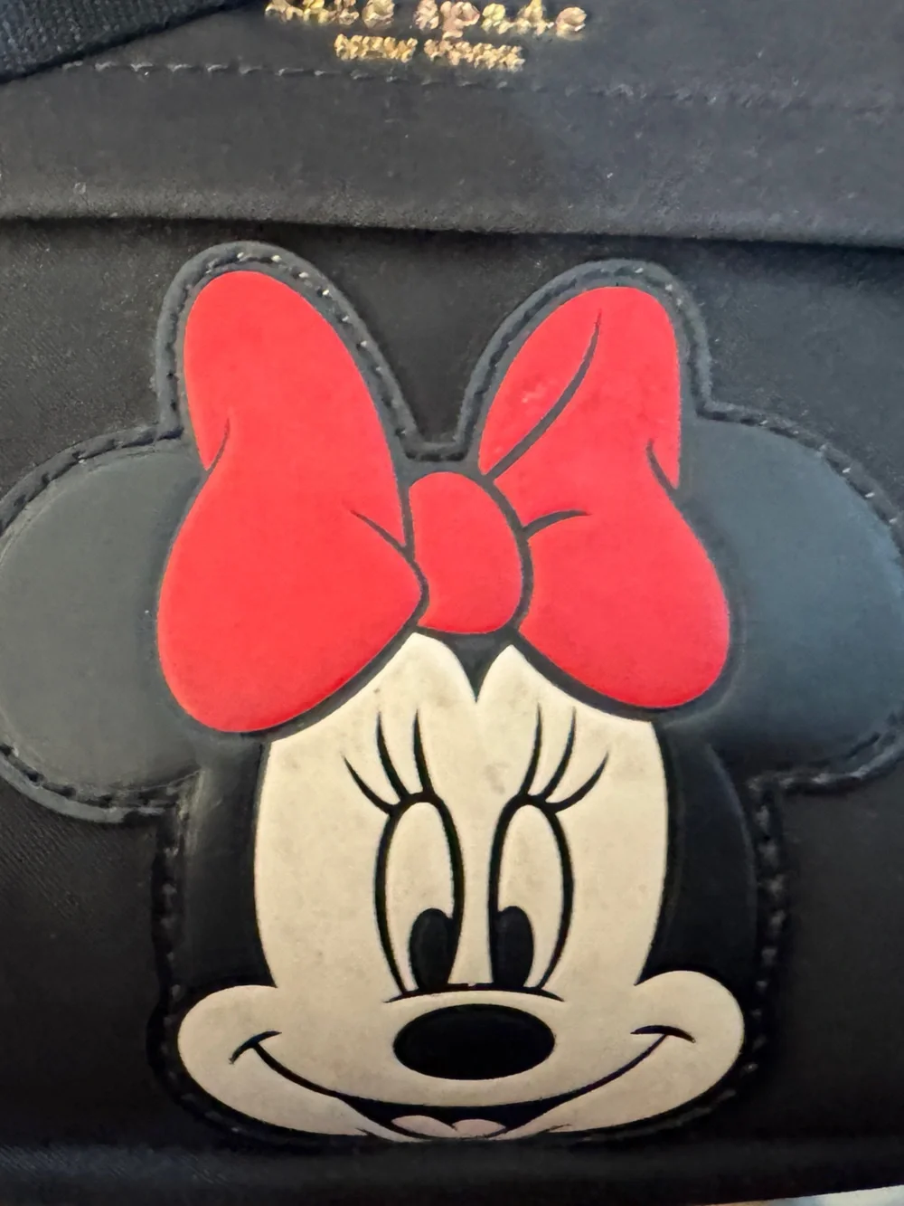 Disney x Kate Spade Minnie Mouse Belt Bag Black Nylon Fanny Pack Sling KG590 NWT